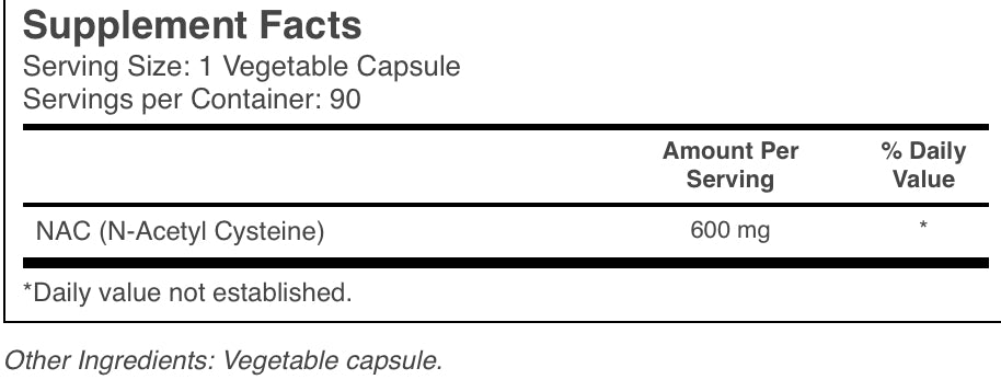 NutraBio NAC PILLS