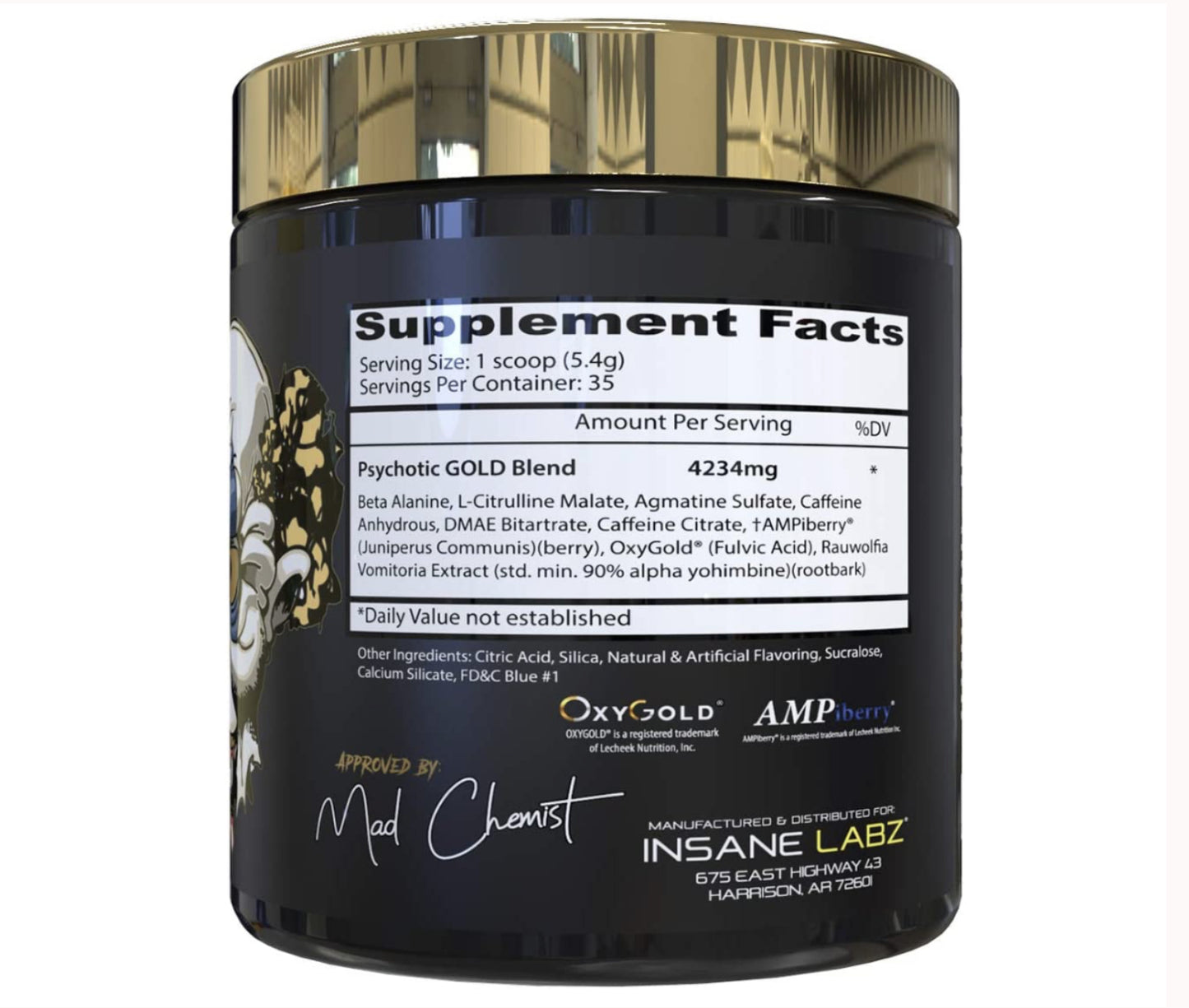 Psychotic Gold Blue Punch